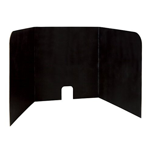 Pacon PAC3795 Computer Lab Privacy Board 22"H x 22"W x 20"D Pack of 4 - Black New