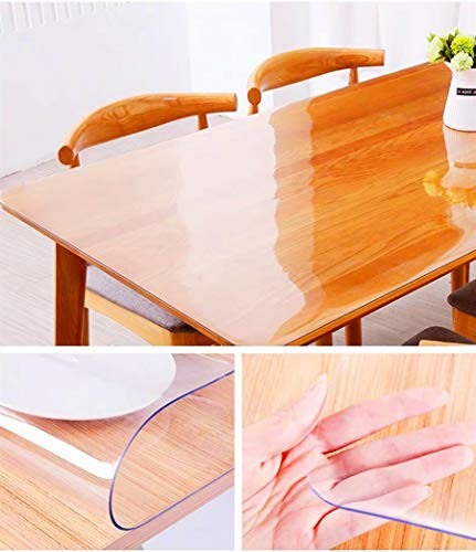 VALLEY TREE 34 x 34 Inch Clear Table Cover Protector 1.5mm Thick PVC B08BFTSN24 New