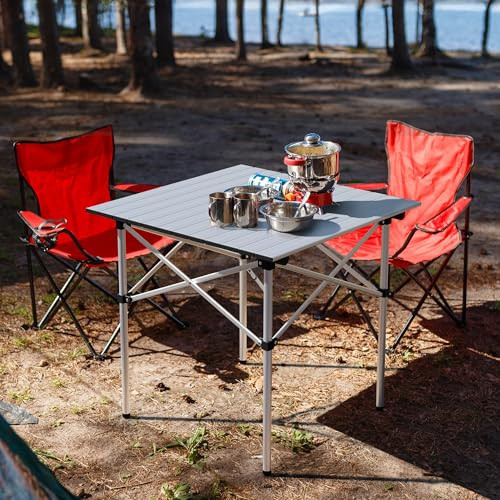 Lightweight Folding Camping Table with Carry Bag Ultra-Compact Aluminum Table New