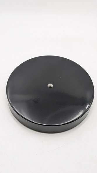 Securit 25 x 25 cm Stainless Steel Smoking Post Base - Black