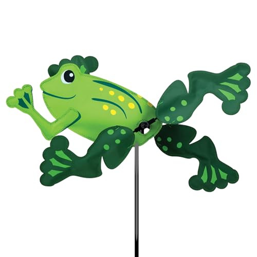 Whirligig Spinner Frog 13" – Playful Wildlife-Themed Design, Weather-Resistant New