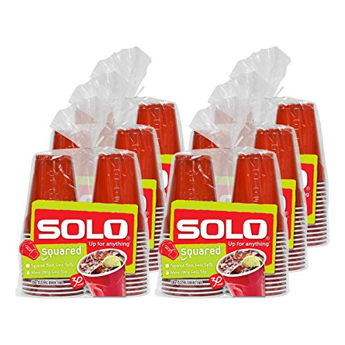 Solo Cup Company Red Party 18oz Plastic Cups, 180 total cups - B075ZQJ22C New