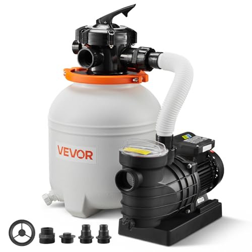 VEVOR Sand Filter Pump 13" 3/4 HP 3500 GPH Swimming Pool Filtration System New