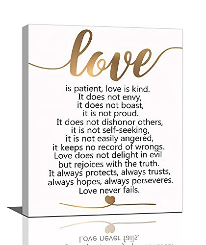 Inspirational Quote Painting Family Love Canvas Love Is Patient Canvas New