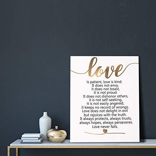 Inspirational Quote Painting Family Love Canvas Love Is Patient Canvas New