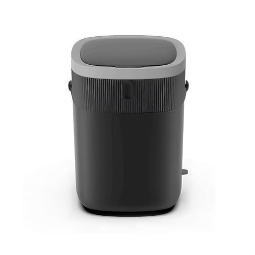 Delletir WM-DZT-12-36S Smart Motion Sensor Trash Can, Soft-Close 12L - Dark Grey