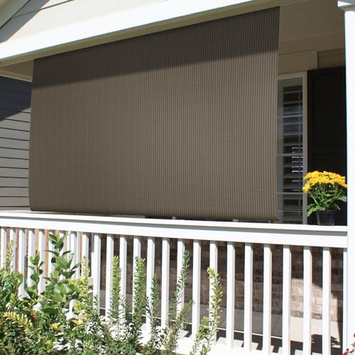 Patio Paradise Shades Roll Up Outdoor 7'Wx6'H Roller Shade Exterior Patio Blinds New