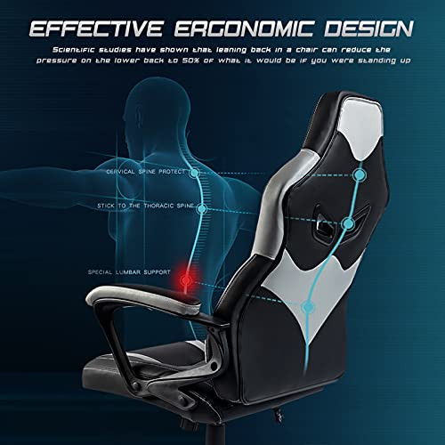 Gaming Chair Computer JOYFLY Video Chairs for Teens Adults - B098B4VVQ1 - Black New