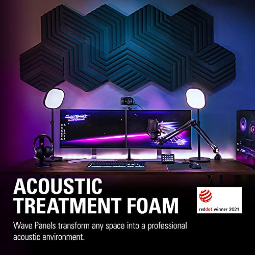 Elgato Wave Panels Starter Set 6 Acoustic Treatment Panels B08WCCBN5M - Black New