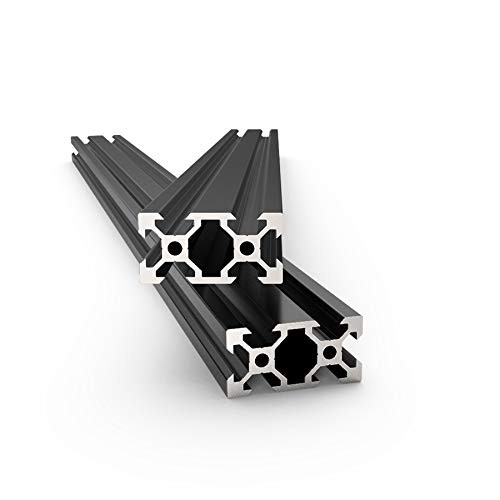 FEYRINX 2PCS 2040 Aluminum Extrusion Profile 3D Printer 450mm - Black New