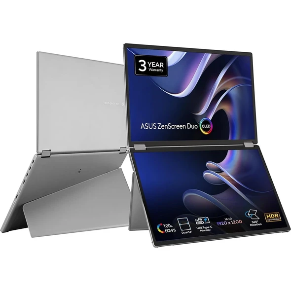 ASUS ZenScreen Duo MQ149CD 14" Dual OLED Foldable Portable Monitor