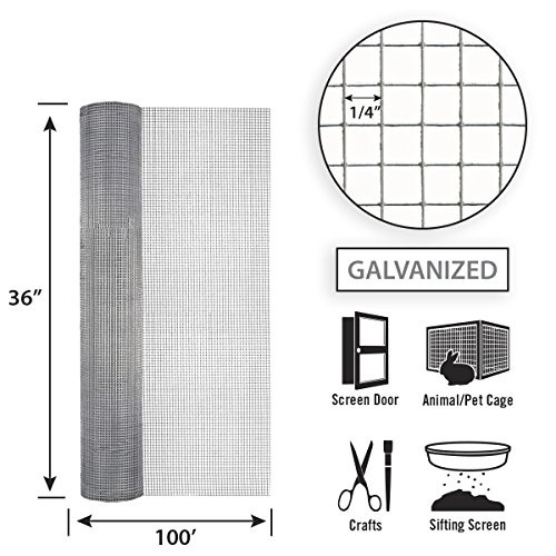 Garden Zone 36" x 100' 23-Gauge Galvanized Hardware B0046VE9GK - NEW New
