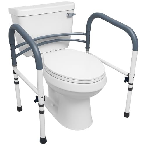 Carex Adjustable and Detachable Toilet Safety Frame with Handles New
