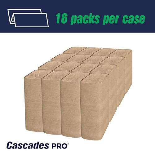 Cascades PRO Select Multifold Paper Towels - 250 Sheets/pack, 16 Packs/Box Brown New