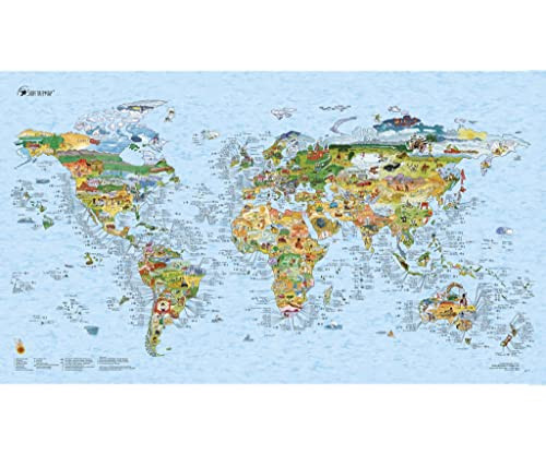 Surf Maps World Map Surf Accessory One Size Multi B00770K7FE - Black New