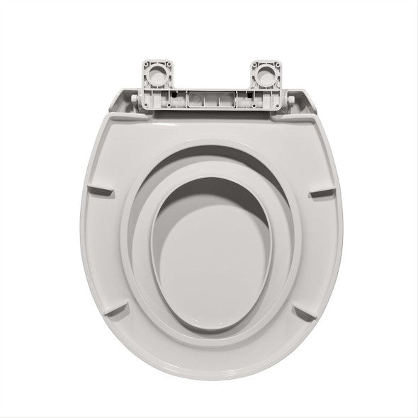 GARVEE COMPREHENSIVE TOILET SEAT BUILT-IN TODDLER TRAINING 16.2-16.7" - BISCUIT