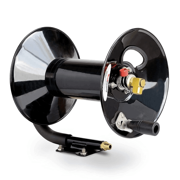 ReelWorks Mountable Manual Hose Reel Crank - Fits up to 100' Ft of 3/8" Air