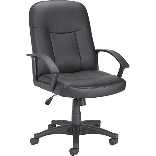 Lorell Leather Managerial Mid-Back Chair New