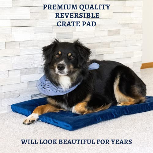 Pet Dreams Dog Crate Pad - Washable Kennel Mat (Brown, XXL, 48 Inch) New