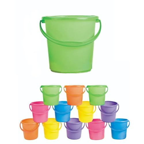 Fun Express Sand Buckets for Kids, 12 Pack, 7" B006OC8VNG - Multi Color New