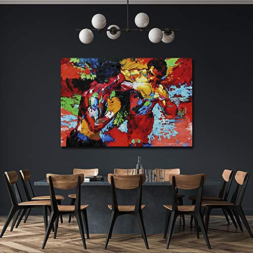 Fchen art Boxing Poster Boxing Sports Colorful Canvas Wall Art New