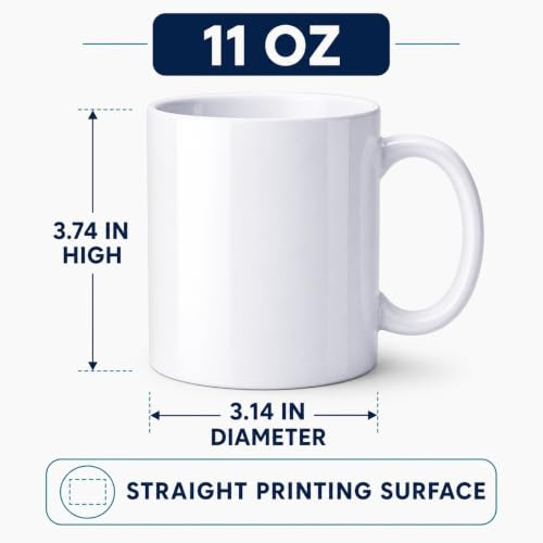 MYSUB 36 Pack Sublimation Mugs 11oz White Blank Ceramic Mugs - B08B4PT9H5 New