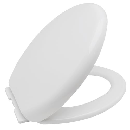 DAYAO Premium Elongated Toilet Seat with Cover Quiet Close B0CZXJGXRY -White New