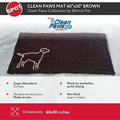 Spot Ethical Clean Paws Runner Brown 60x30 New
