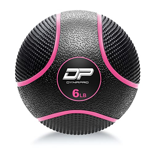 DYNAPRO - Medicine Ball, Slam Ball, Heavy Duty Weighted Balls - Pink, 6 lbs New