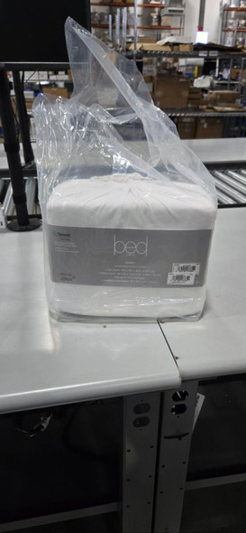 BED INC COZY T-SHIRT EXTRA SOFT COTTON LYOCELL JERSEY BED SET QUEEN - WHITE New