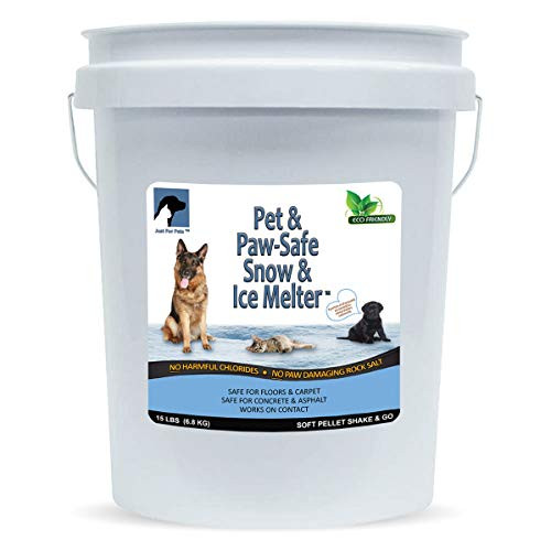JUST FOR PETS Snow & Ice MelterPet Safe Ice Melt 15 lb Pail B081LKVD3B New
