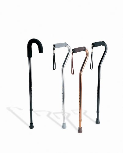 B009PEY2KQ Adaptive Mobility Offset Handle Aluminum Cane, Black New