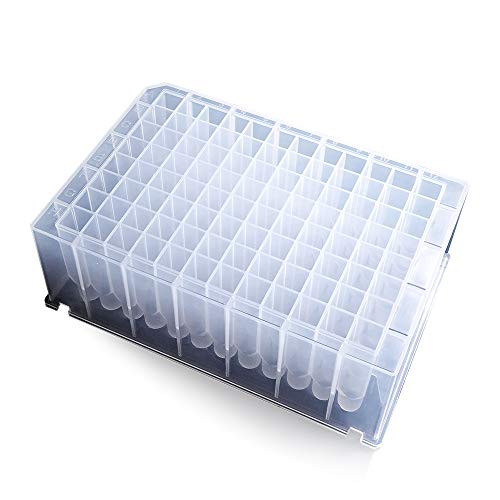 96-Well Deep V-Bottom Microplate 2.0mL Nonsterile 50cs 95040450 - Clear New