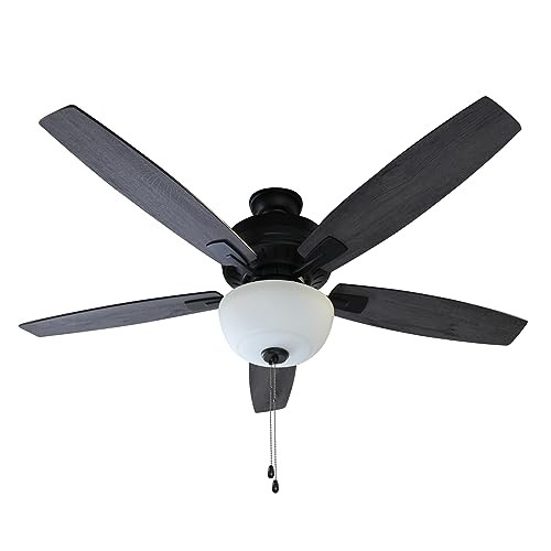 Blue Mountain Fans 52" Fusion Ceiling Fan Pull Chain 2 9w LED Light 3 speed New