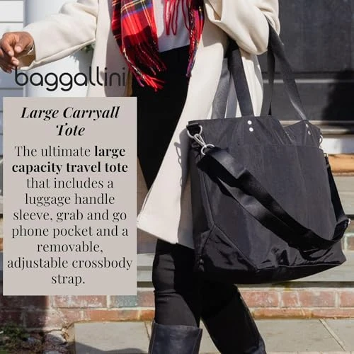 Large Carryall Tote Bag Lightweight Nylon Weekender Travel Beach Bag B0938FFDQN New
