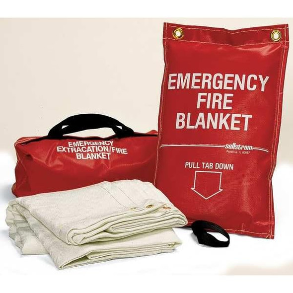 High Temperature Resistant 100% Fiberglass Emergency Fire Blanket 6' x 5', White New
