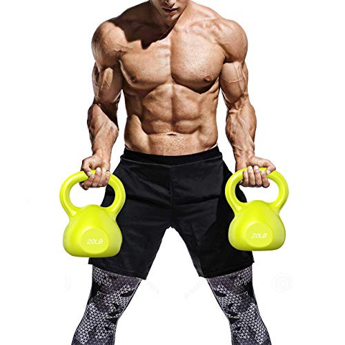 VOMSASN 20 LB Kettlebell Weights for Home Gym and Home Workouts B08J6Y1H6S New