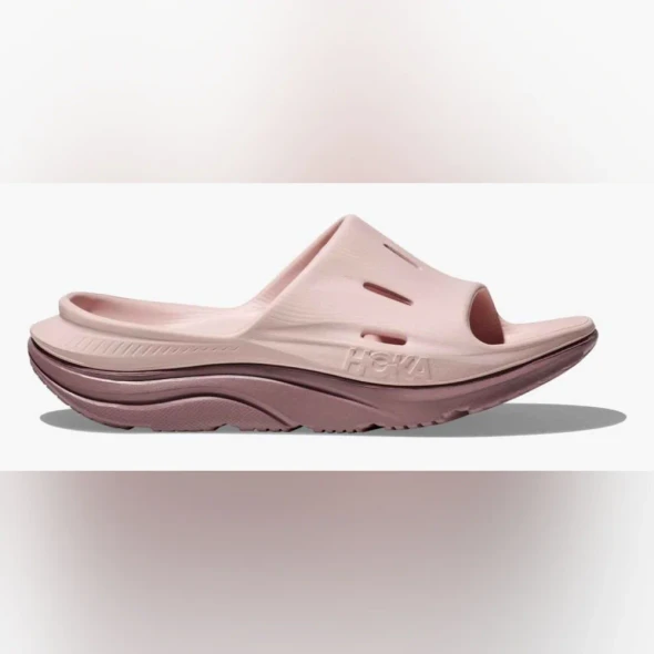 HOKA ORA RECOVERY 3 PALE MAUVE WISTFUL‎ MAUVE SLIDES - MEN 11 WOMEN 13 - PINK New