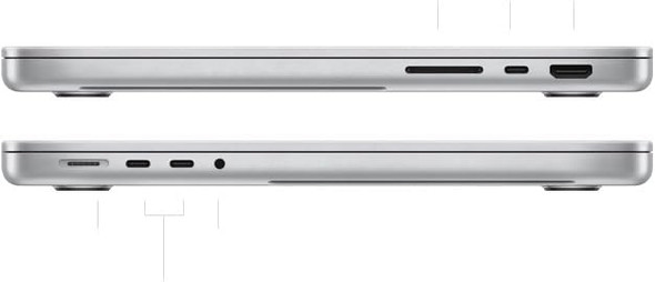 Late 2021 Apple MacBook Pro with Apple M1 Pro (14 inch, 16GB, 512GB) Silver