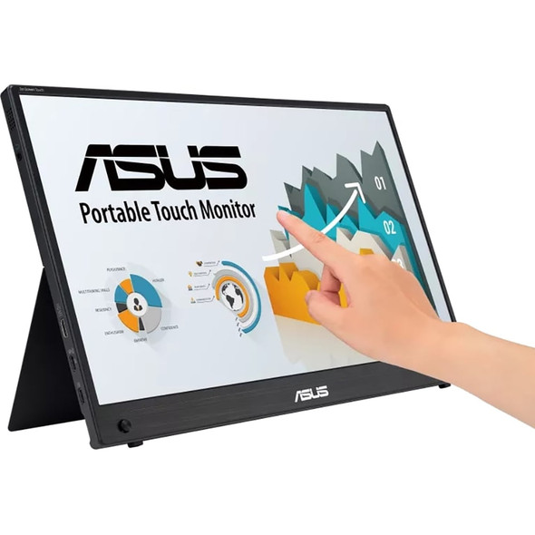 ASUS ZenScreen 15 Touch Portable Monitor MB16AMTR- Built-in Battery & Stand
