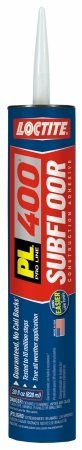 Loctite PL 400 Subfloor 28 oz Solvent Construction VOC Adhesive Tan 12-Pack New