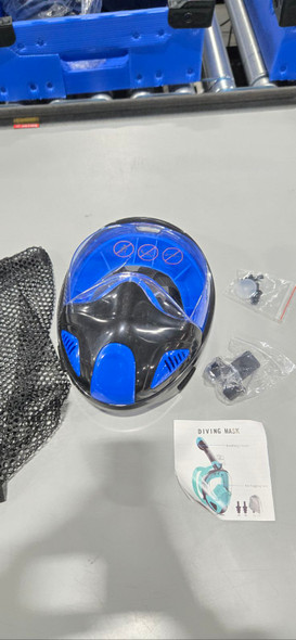 GENERIC SHALLOW DIVING MASK - BLUE