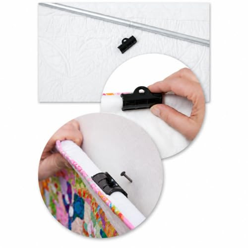 Hang It Dang It Quilt Hanger Wall Display 21" to 35" Adjustable, C2135 - Silver New