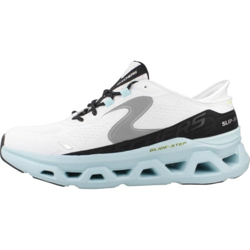 232921 Skechers Men's Glide-Step Altus Hands Free Slip-in, Size 10, White/Blue New