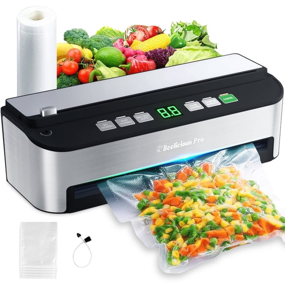 AEITTO VACUUM SEALER MACHINE BEELICIOUS 85KPA FULLY AUTOMATIC 8-IN-1 FOOD SEALER