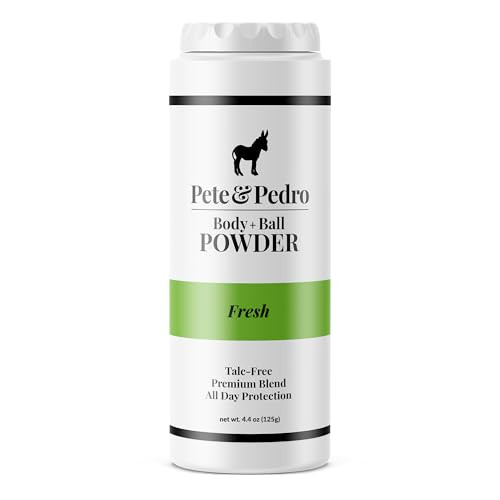 Pete & Pedro BODY & BALL POWDER TALC FREE MEN’S BODY POWDER DEODORANT - 4.4oz New