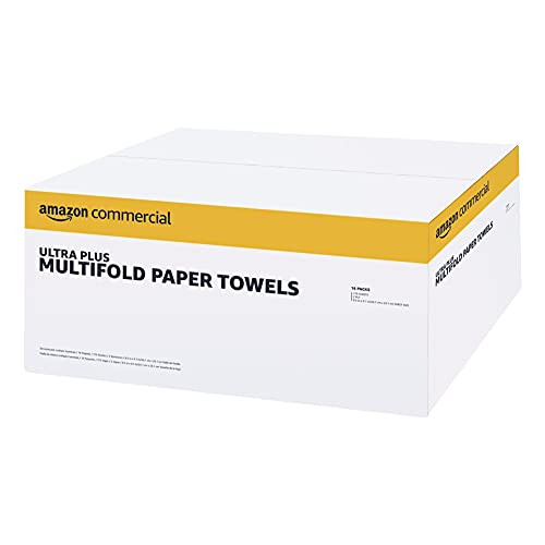 AmazonCommercial 2-Ply Multifold Paper 2800 Count, 16 Pack of 175 - White New