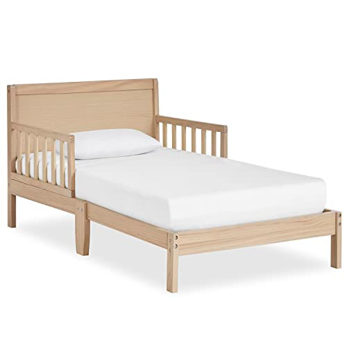 Dream On Me Brookside 3-in-1 Toddler Bed, Gold, White Oak New