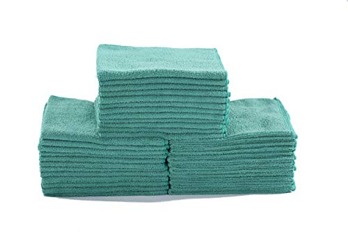Dri Professional Extra Thick Microfiber Cleaning Cloth 36 Pack Green 16IN x 16IN New