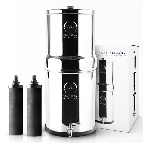 Gravity Water Filter 2.25 Gallons NSF AISI 304 Stainless Steel B096FHVNLQ New